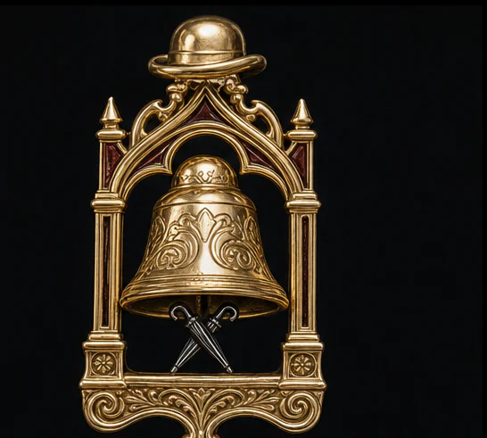 The Belfry Fob presented in its oxblood case