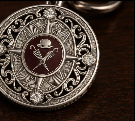 The Steeple Compass in its presentation case